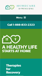 Mobile Screenshot of homecaredimensions.com